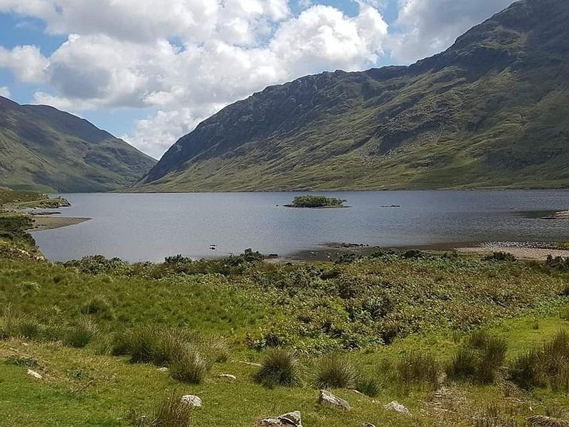 A Connemara valley with a lough along its floor