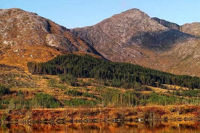 The Twelve Bens rising behind the bogland of Connemara